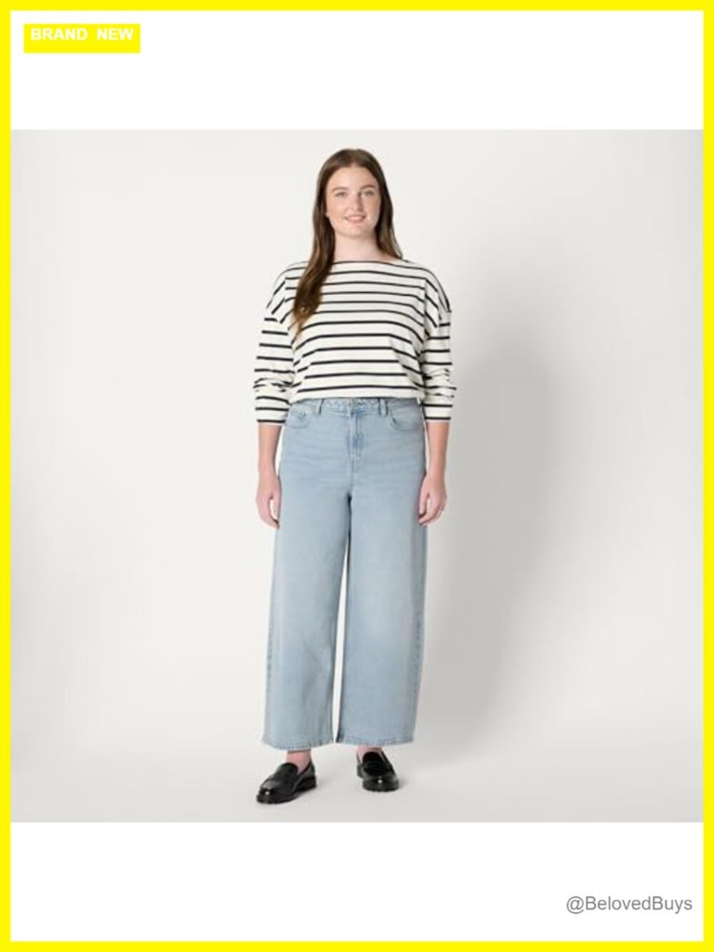 High-Rise Wide Leg Crop Jeans - Picture 3 of 7